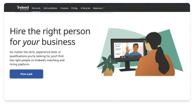 Assumi la persona adatta per la tua azienda. Troverai i profili giusti sulla piattaforma di job matching e recruiting di Indeed, qualsiasi siano le competenze, il livello di esperienza o le qualifiche che cerchi.